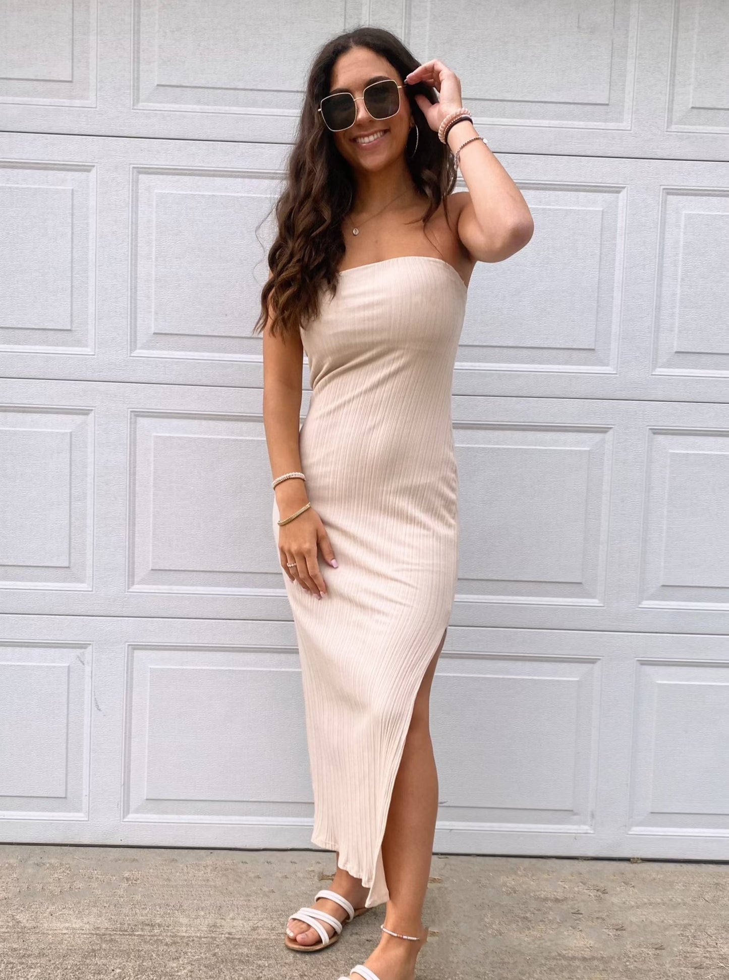 Rosie Ribbed Midi Dress