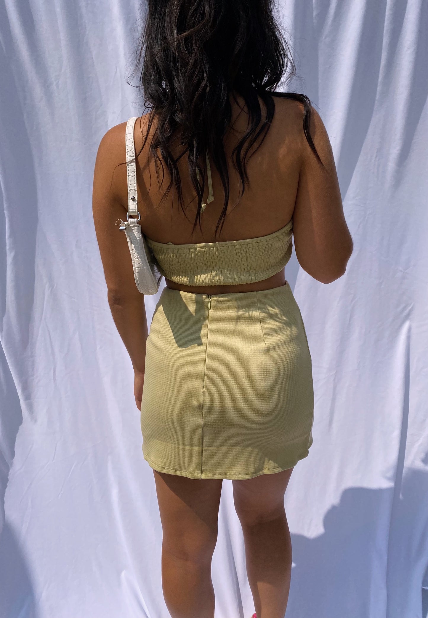 Halter Neck Set // Lime