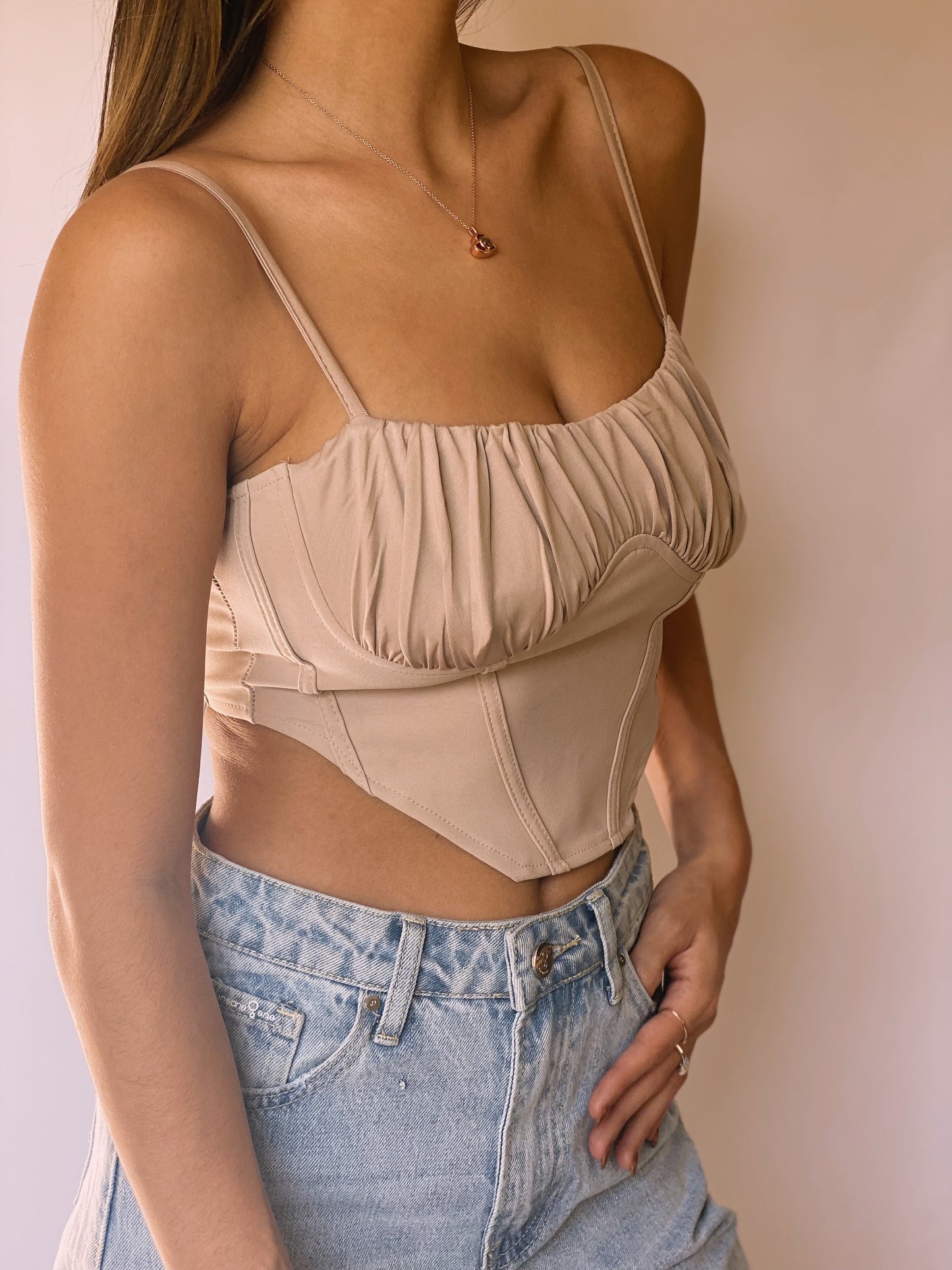 Bloom Taupe Tank