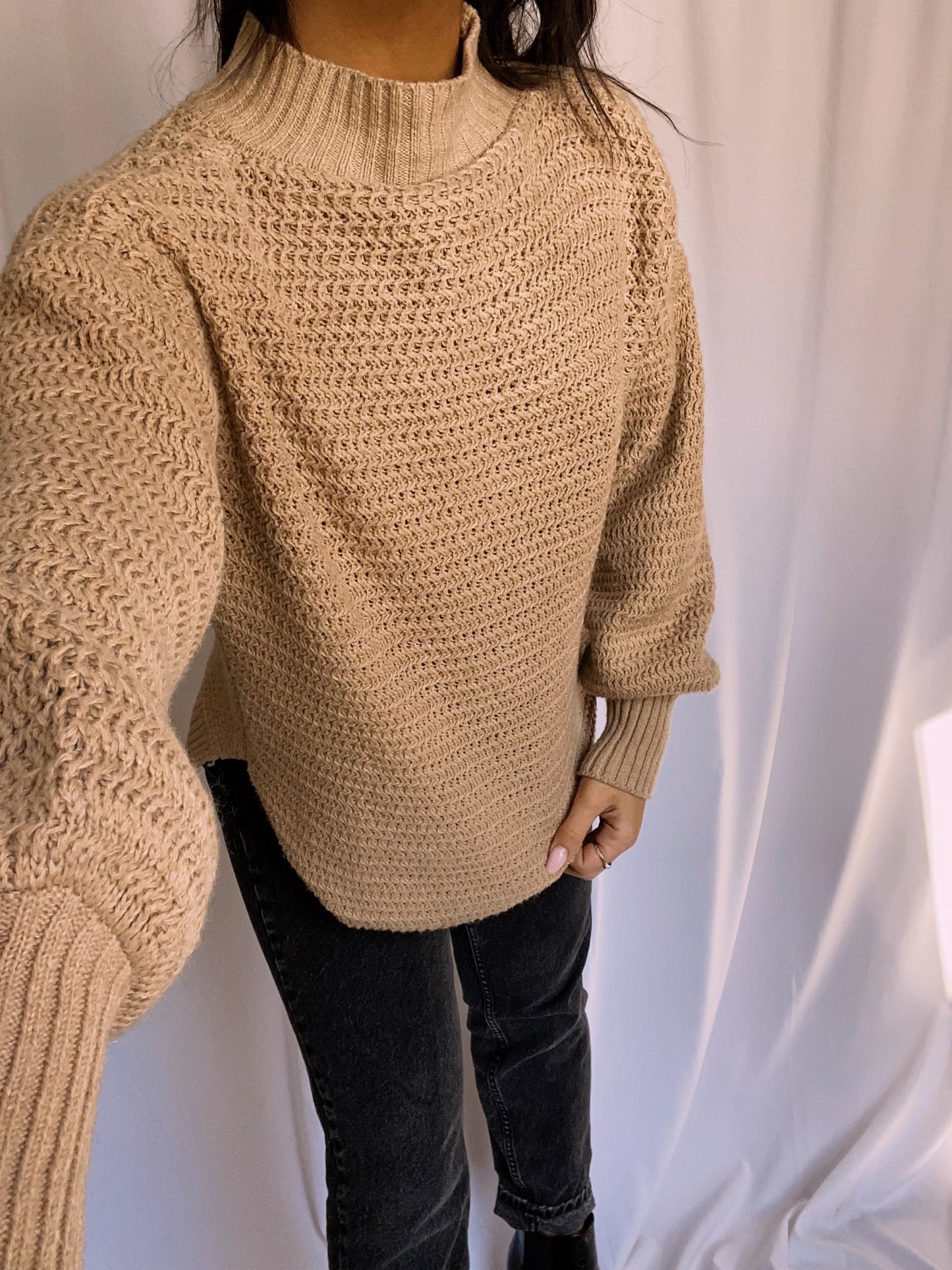 Slit Hem Sweater