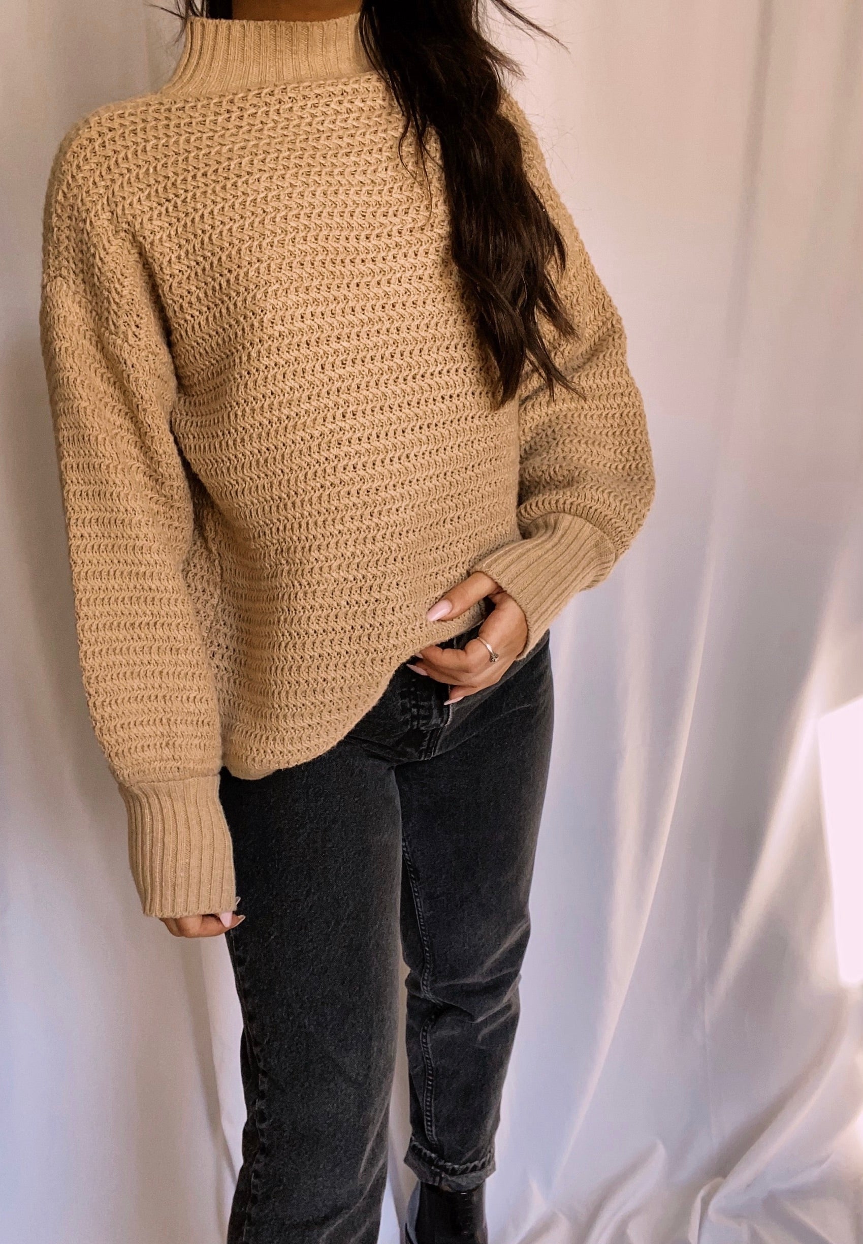 Slit Hem Sweater