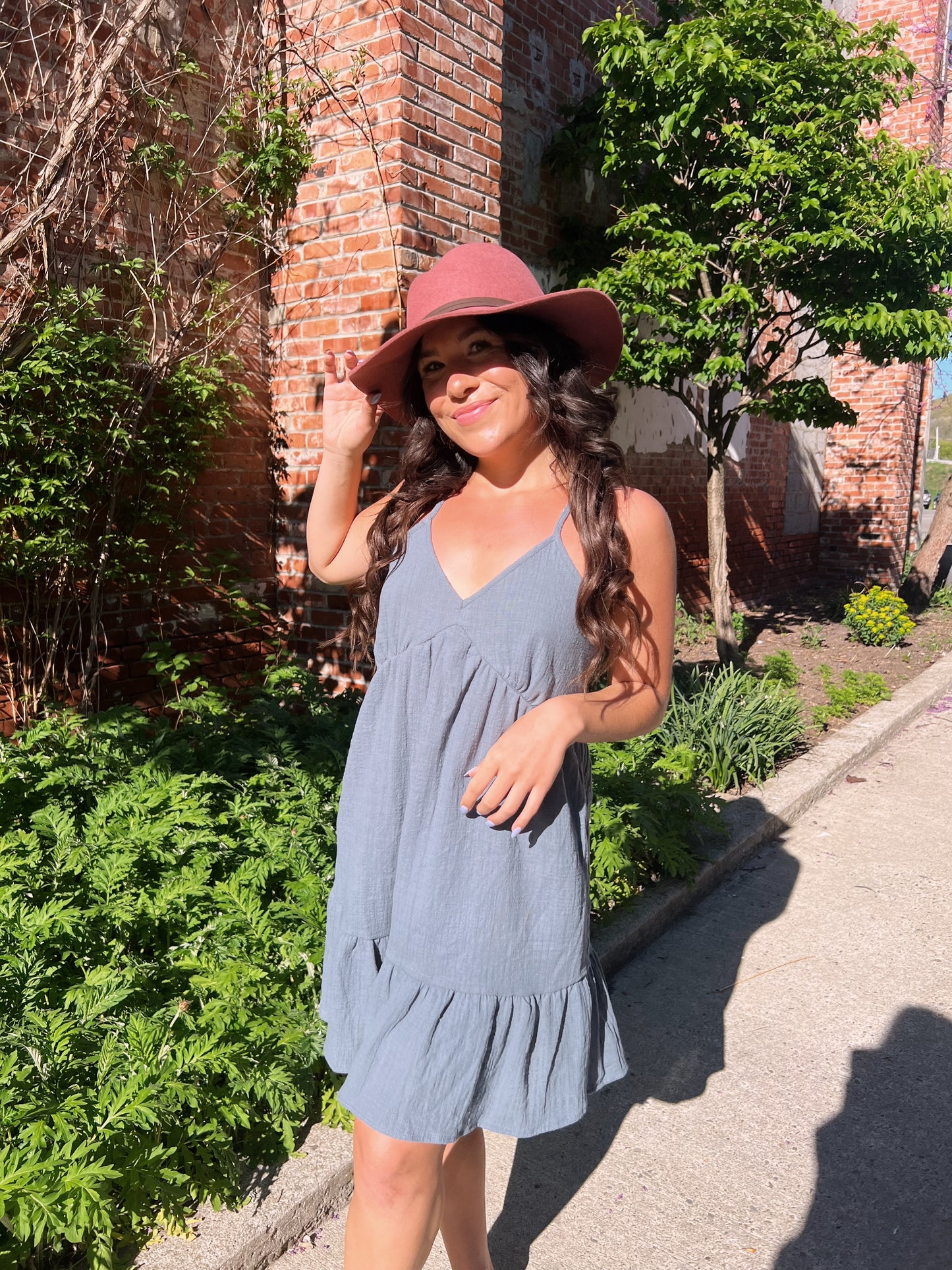 Rich Grey Mini Dress