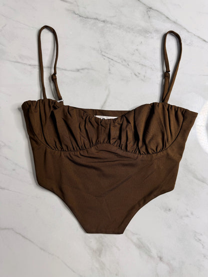 Bri Top in Brown